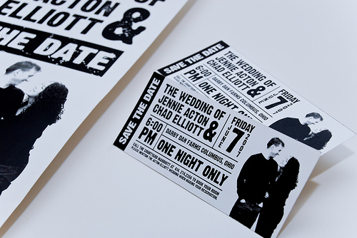 Matching tickets to the wedding I love this savethedate invitation idea 